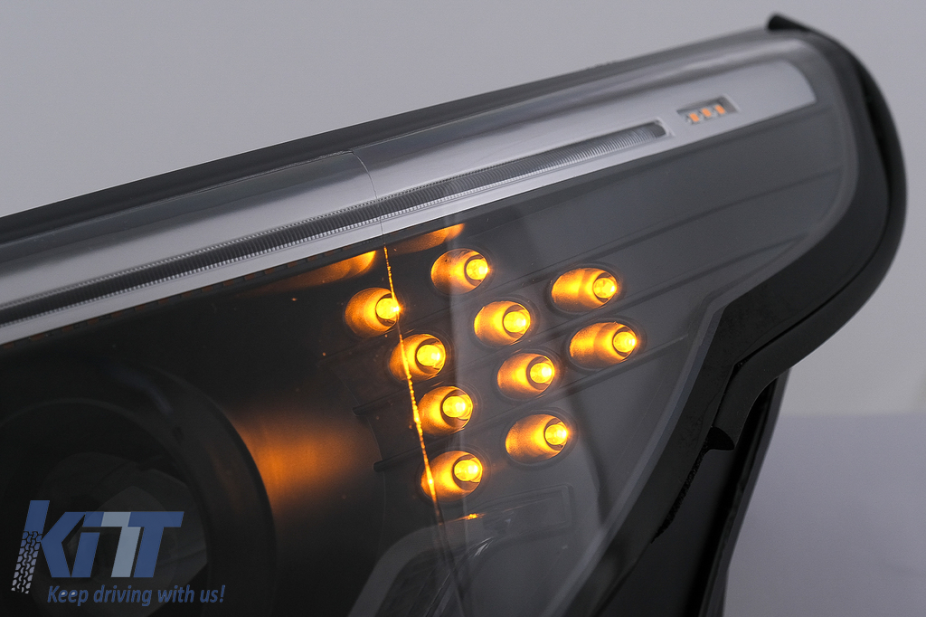 3D Angel Eyes svetlá BMW E60 E61 (2003-2007) Halogen – čierne, H7/H1, E24