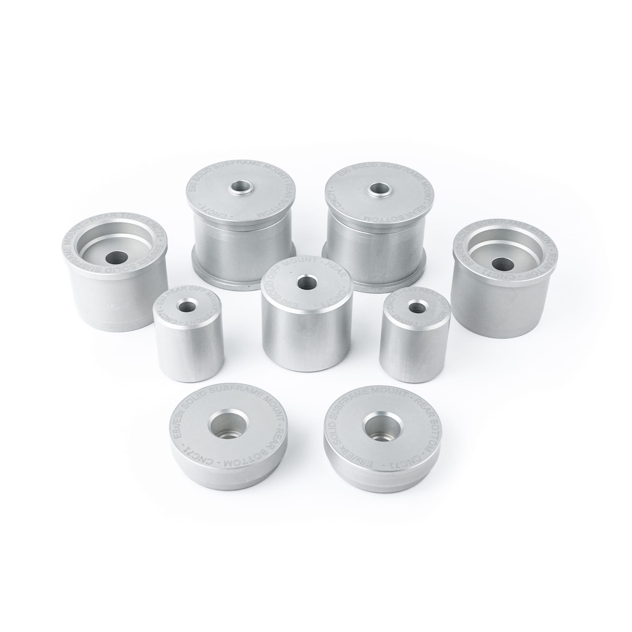 Aluminium rear subframe and differential bushes for BMW E81–E93