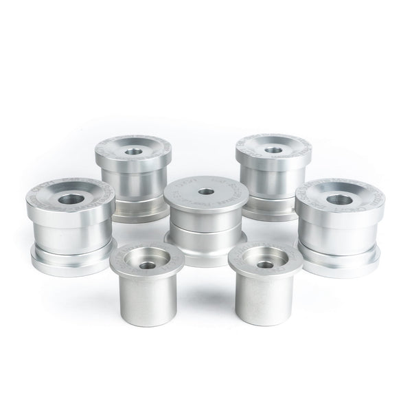 Aluminum rear axle and differential silent blocks BMW E46 set
