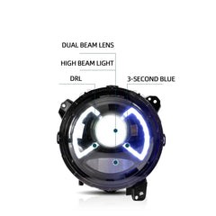 Tuning predné LED svetlá Jeep Wrangler JL/JLU (2018+) Full LED