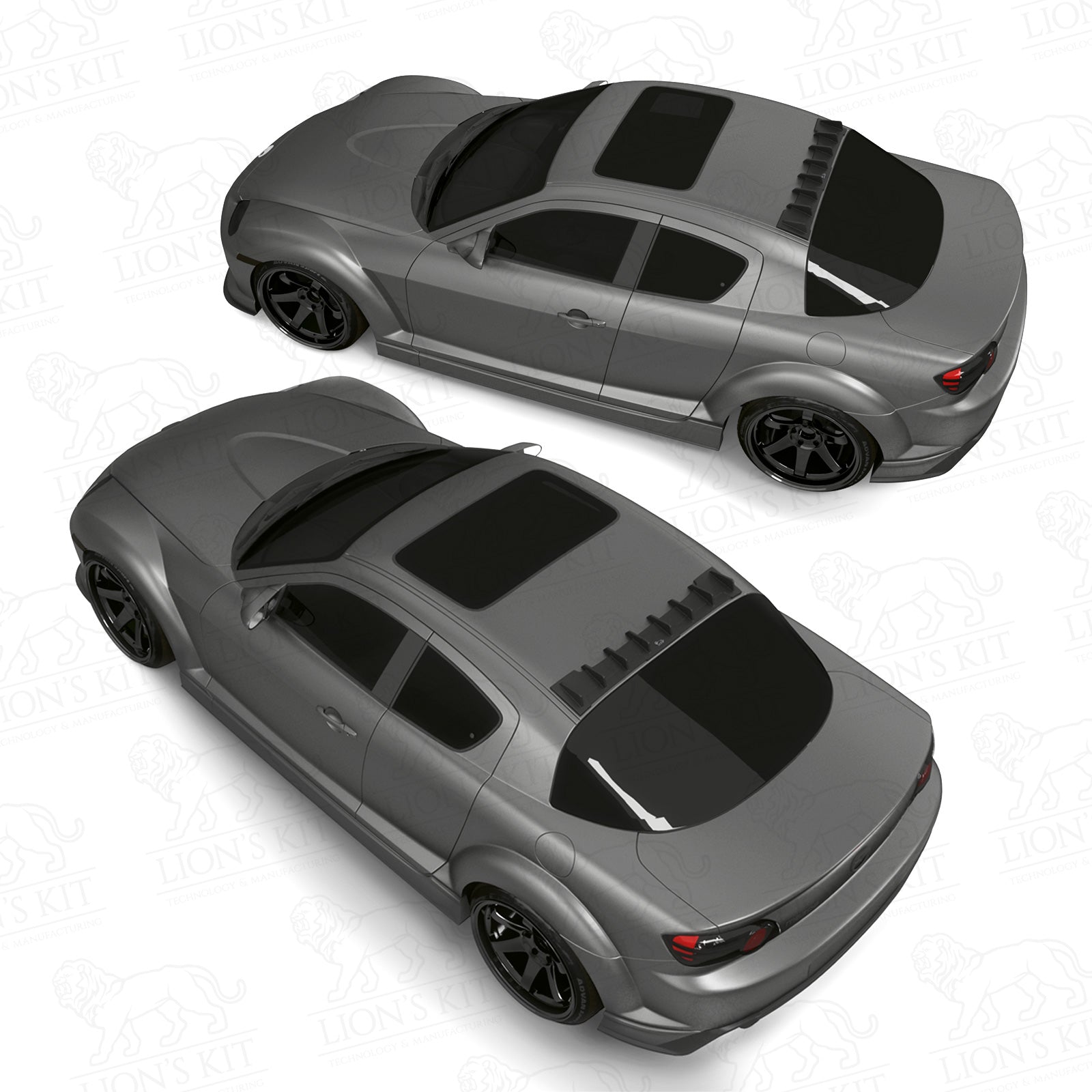 Strešný Shark Vortex spojler Mazda RX-8 SE3P S1/S2 2003–2012