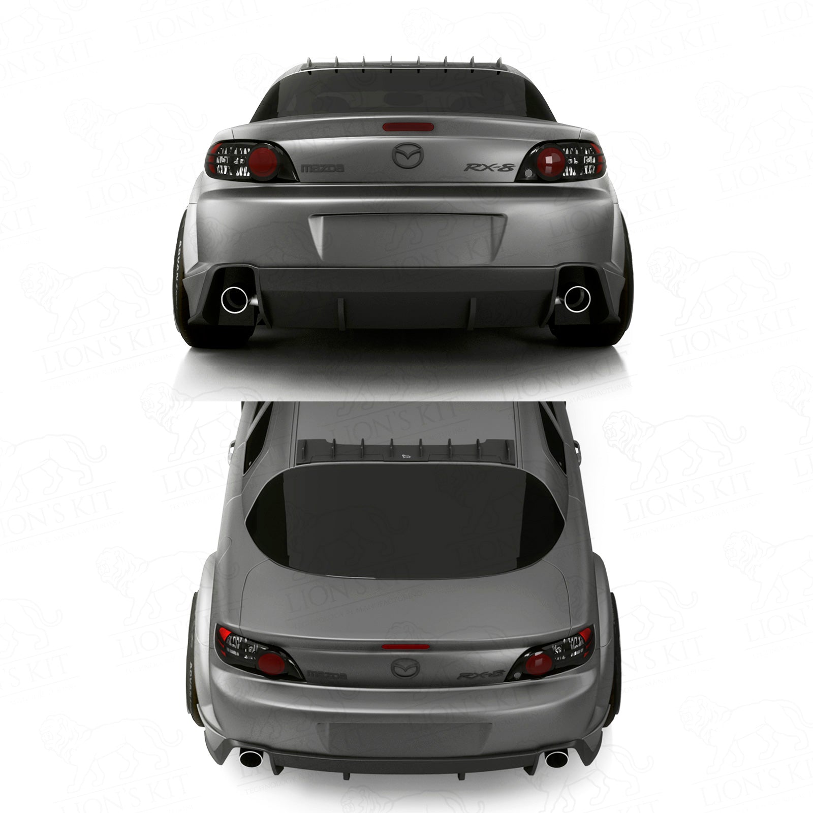 Strešný Shark Vortex spojler Mazda RX-8 SE3P S1/S2 2003–2012