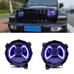 Tuning predné LED svetlá Jeep Wrangler JL/JLU (2018+) Full LED