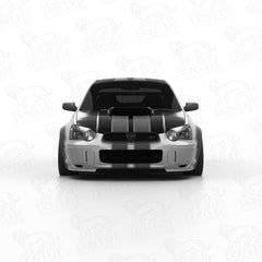 Rozšírenia predných blatníkov Subaru Impreza WRX STI II Blobeye GD Sedan +50 mm