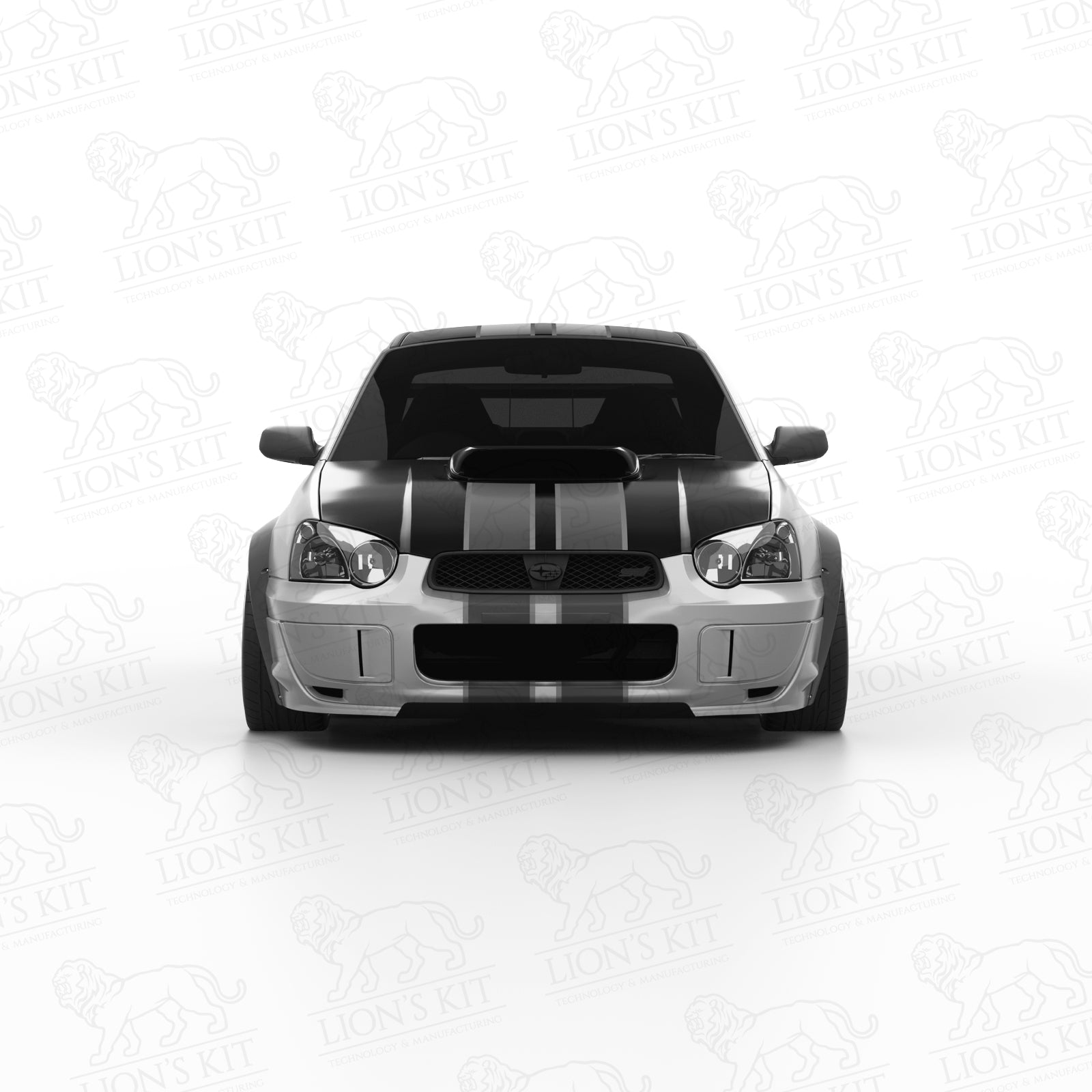 Rozšírenia predných blatníkov Subaru Impreza WRX STI II Blobeye GD Sedan +50 mm