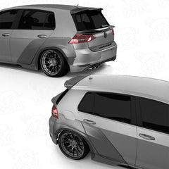Rozšírenia blatníkov Wide Body V1 pre Volkswagen Golf VII MK7 3D/5D (2012 – 2017), predné aj zadné