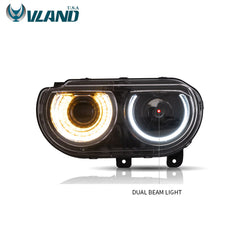 Dodge Challenger (2008–2014) Projector Headlights – RGB DRL