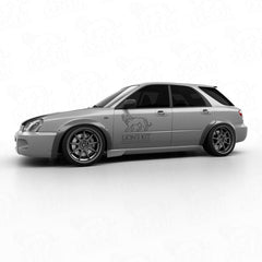 Rozšírenia predných blatníkov Subaru Impreza II Blobeye GD/GG Sedan/Wagon +50 mm