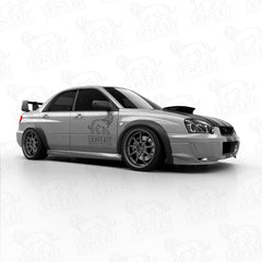 Rozšírenia predných blatníkov Subaru Impreza WRX STI II Blobeye GD Sedan +50 mm