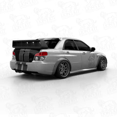 Rozšírenia zadných blatníkov Subaru Impreza WRX STI GD Sedan +50 mm Wide Body
