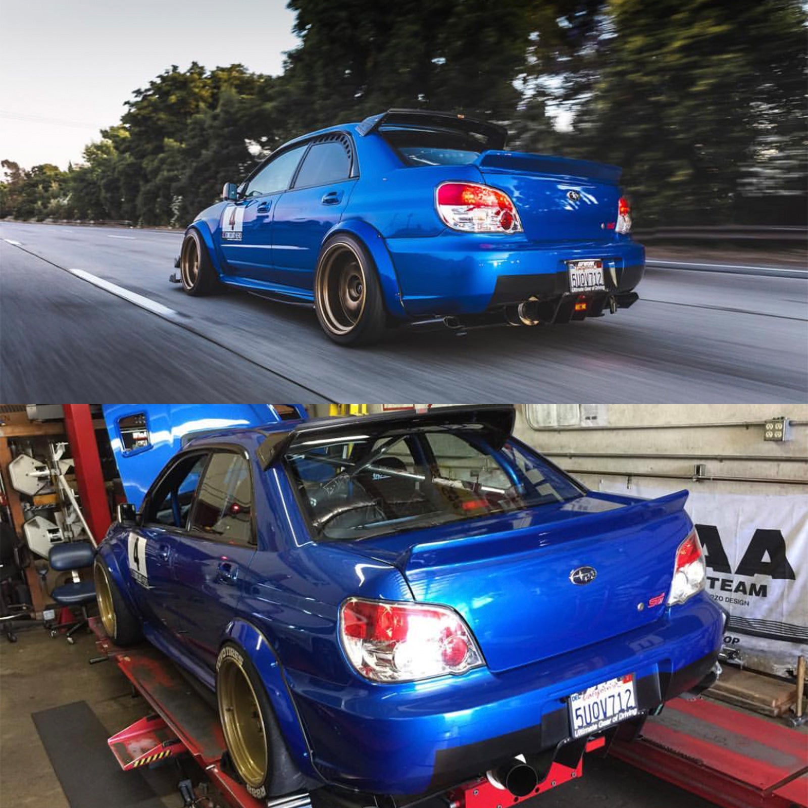 Ducktail spojler Subaru Impreza WRX STI II GD Sedan S1/S2/S3 2000–2007