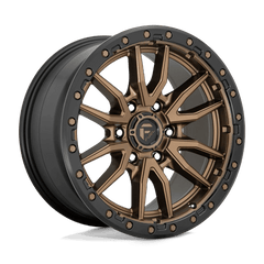 Fuel Rebel D681 20X9 6X135 ET+1 Matte Bronze / Black Bead Ring