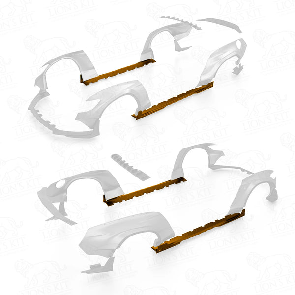 Splittery bočných prahov Ford Mustang VI S550 2015–2023
