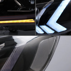 Tuning front LED projector headlights Toyota Hilux (2015–2020)