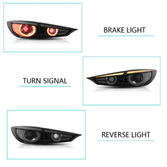 Tuning rear LED lights Mazda 3 Sedan (2014–2018) sequential