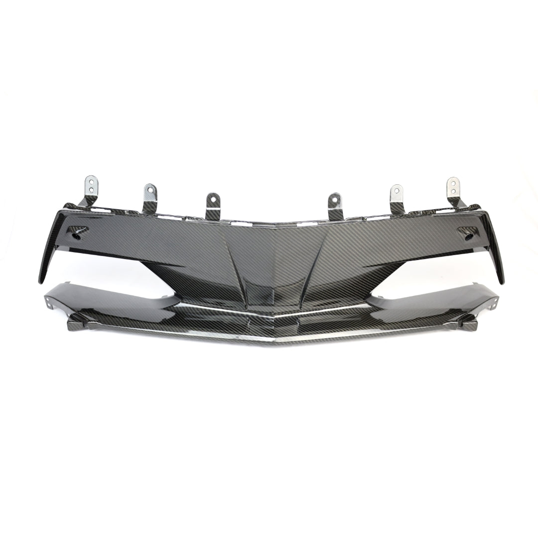 2020+ C8 Corvette Carbon Fiber Front Bumper Center Trim