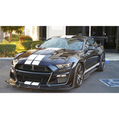 Carbon fiber front splitter Ford Mustang S550 Shelby GT500 (2020–2023) + rods