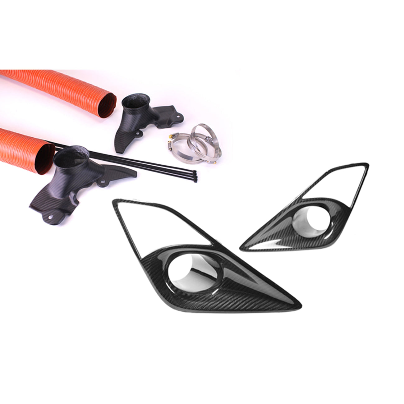 APR Carbon Fiber Brake Cooling Ducts for Toyota GT86 / Subaru BRZ / Scion FR-S – hose kit + backing plates
