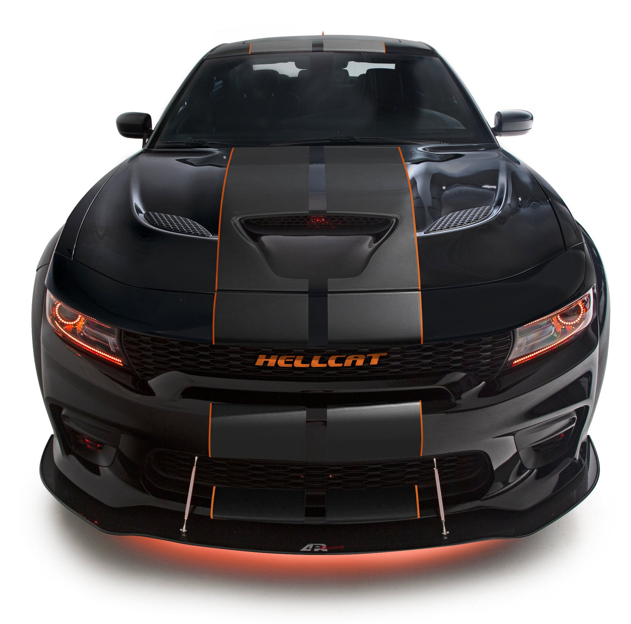 APR Carbon Fiber Front Splitter for 2020+ Dodge Charger Widebody (Scat Pack / Hellcat) - Includes Support Rods