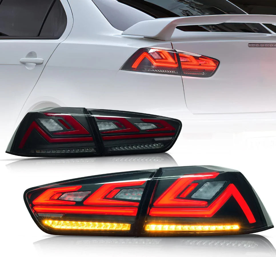 Tuning zadné LED svetlá Mitsubishi Lancer / Evo X (2008–2017) animácia