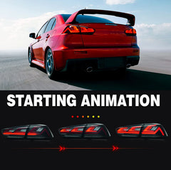 Tuning Rear LED Lights Mitsubishi Lancer / Evo X (2008–2017) Animation