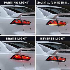 Tuning Rear LED Lights Mitsubishi Lancer / Evo X (2008–2017) Animation
