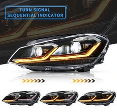 Tuning front LED projector lights VW Golf MK7 (2012–2017)