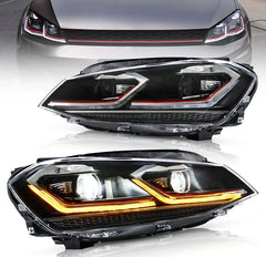 Tuning front LED projector lights VW Golf MK7 (2012–2017)