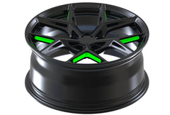 Kované disky Matte Black Transparent Green 16”–26”
