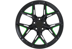 Kované disky Matte Black Transparent Green 16”–26”