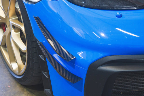 Karbonové canardy APR pre Porsche 718 Cayman GT4 – predný nárazník