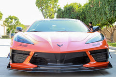 2020+ C8 Corvette Carbon Fiber Front Bumper Center Trim