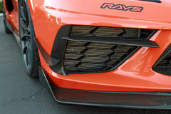 2020+ C8 Corvette Carbon Fiber Front Bumper Side Trim