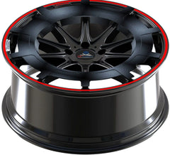 Kované disky Gloss Black Red Lip Carbon Fiber 21” 5x112 pre Mercedes-Benz G
