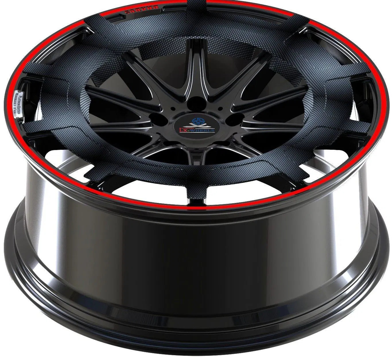 Kované disky Gloss Black Red Lip Carbon Fiber 21” 5x112 pre Mercedes-Benz G