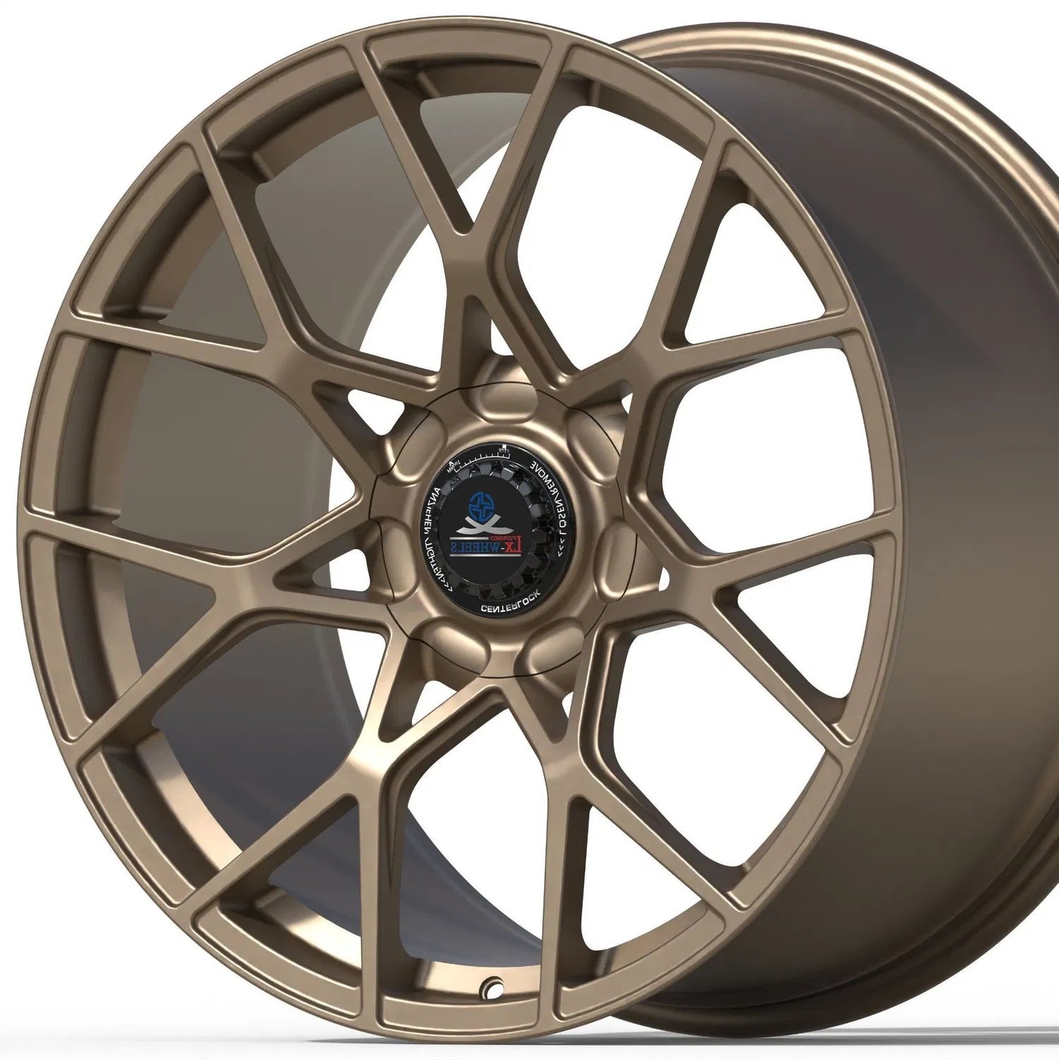 Kované disky LX Forged Matte Bronze Central Lock 21” 5x130 pre Porsche 911