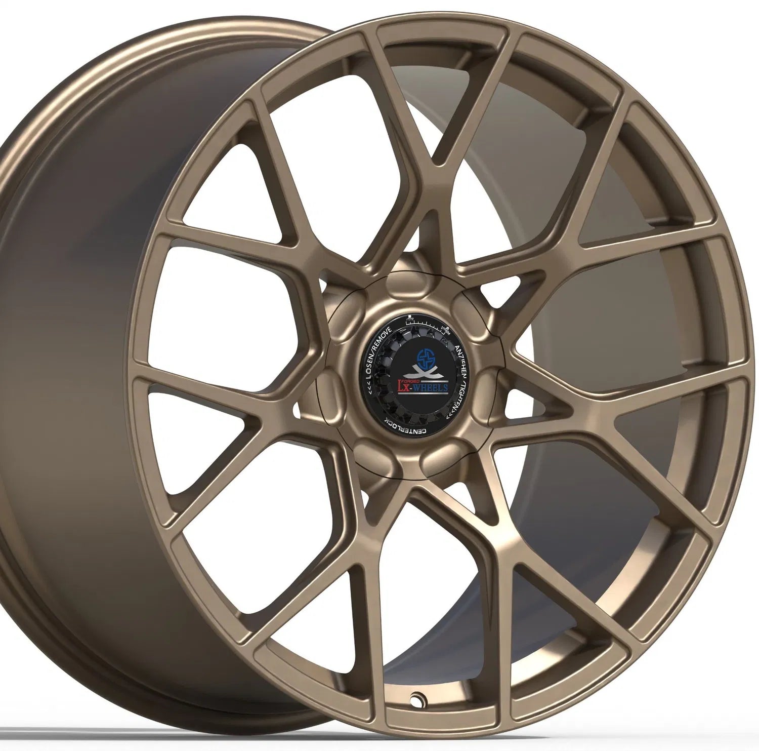 Kované disky LX Forged Matte Bronze Central Lock 21” 5x130 pre Porsche 911