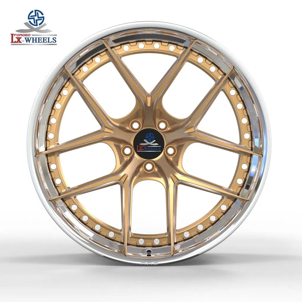 Kované dvojdielne disky Polish Barrel Matte Bronze 21” 5x112 pre Mercedes-Benz GT50