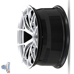 Kované disky Gloss Silver Black Barrel 19” 5x112