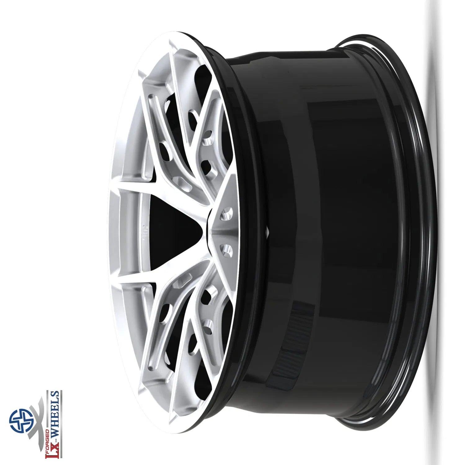 Kované disky Gloss Silver Black Barrel 19” 5x112