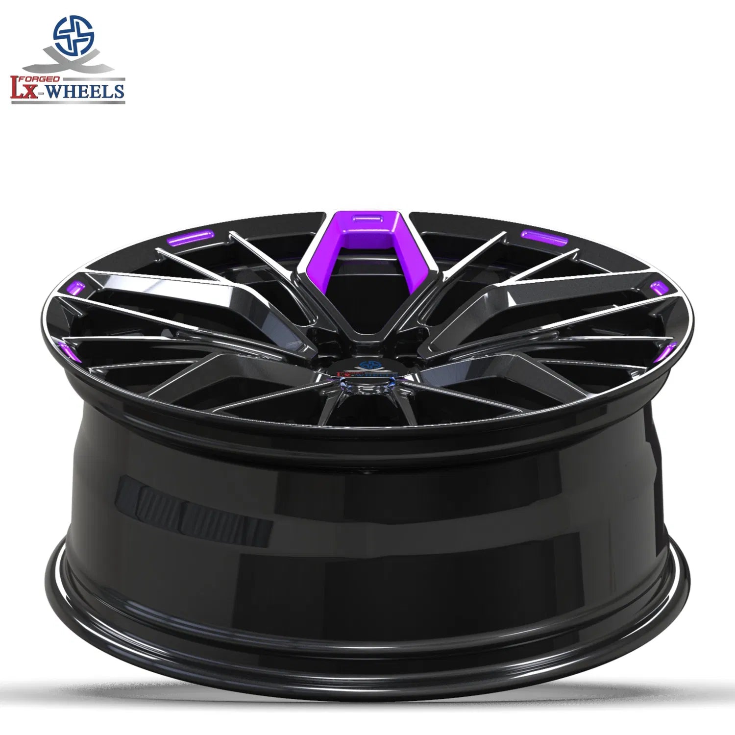 Kované disky LX Forged Gloss Black Purple 19” 5x112