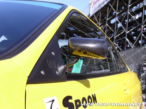 Karbonové zrkadlá APR Formula GT3 pre Acura Integra (1994–2001) – čierne, wide angle