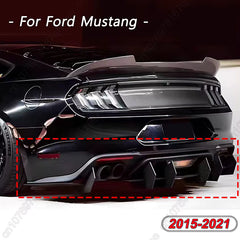 Rear Diffuser + Side Splitters Ford Mustang 2018–2021 | Zadný difúzor 6 fins