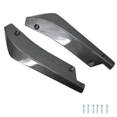 Rear Bumper Lip Splitters - Carbon Look / Black