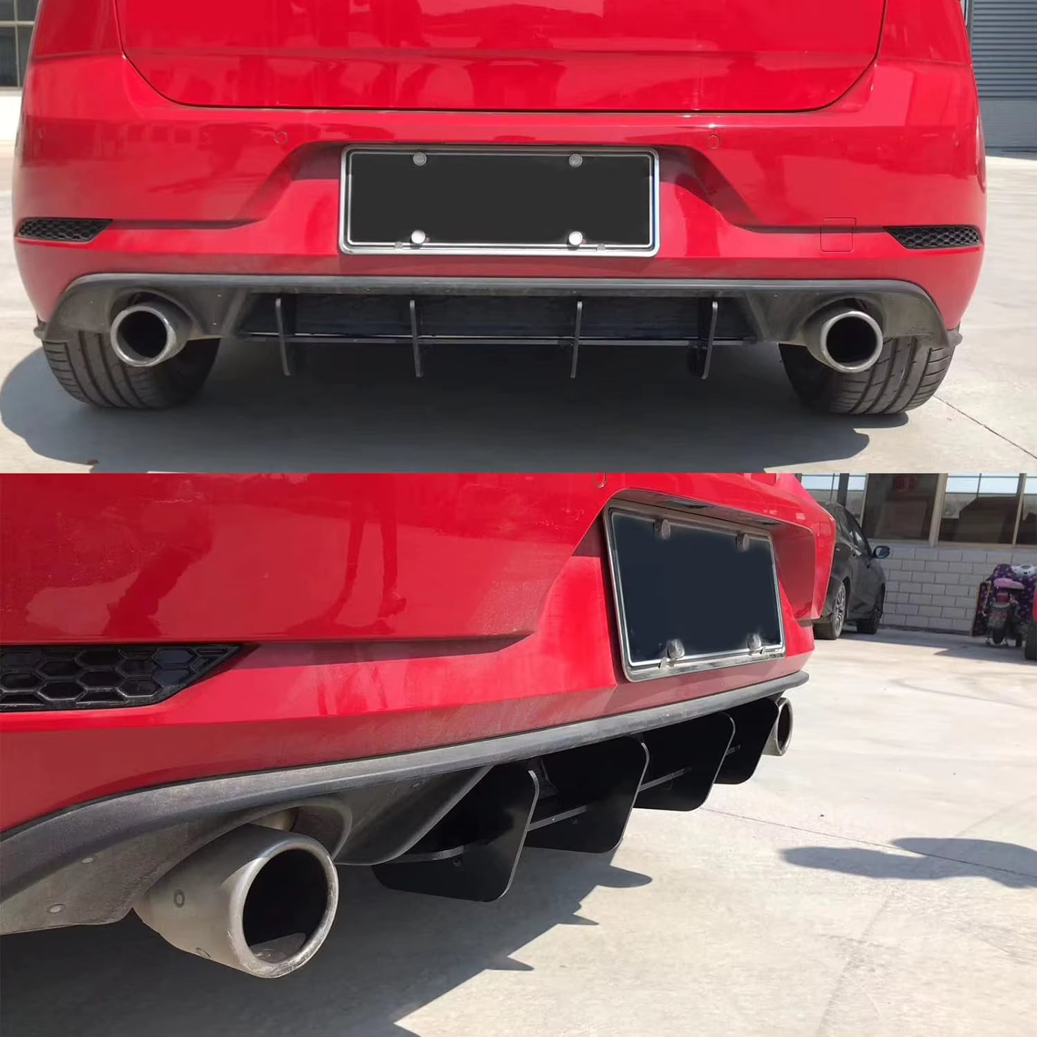 Rear Diffuser + Side Splitters VW Golf 7 GTI MK7 (2013–2016) | Rear Diffuser