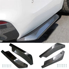 Rear Bumper Lip Splitters - Carbon Look / Black