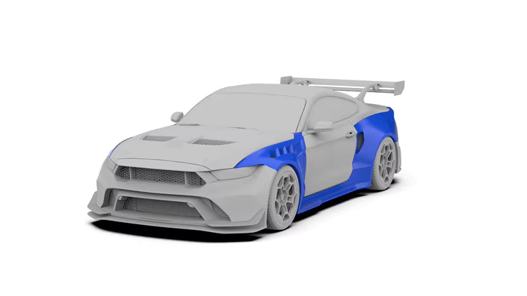 Widebody Kit Ford Mustang 2024+ | Kompletný Bodykit + GTD Wing