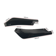 Rear Bumper Lip Splitters - Carbon Look / Black