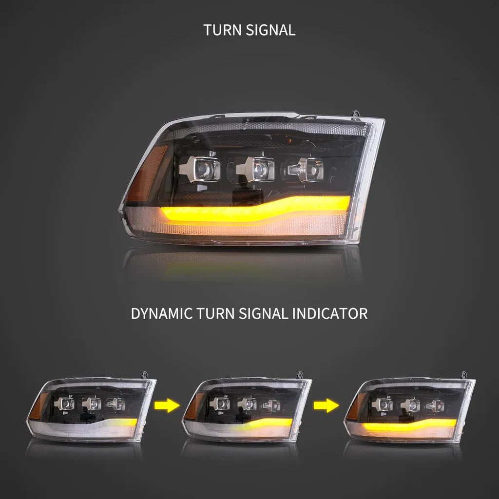 Predné LED Matrix projektorové svetlá Dodge Ram 1500 / 2500 / 3500 (2009–2018)