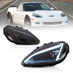 Chevrolet Corvette C6 2005–2013 C8 Style Front LED Headlights